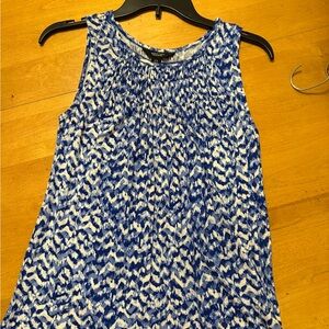 Simply Vera Vera Wang Blue and White Tank Top